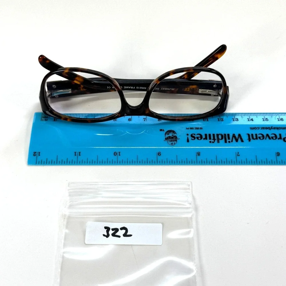 RUNWAY RETRO RR610 Eyeglasses Frame Only 50-17-130 Tortoise Shell Brown Full Rim